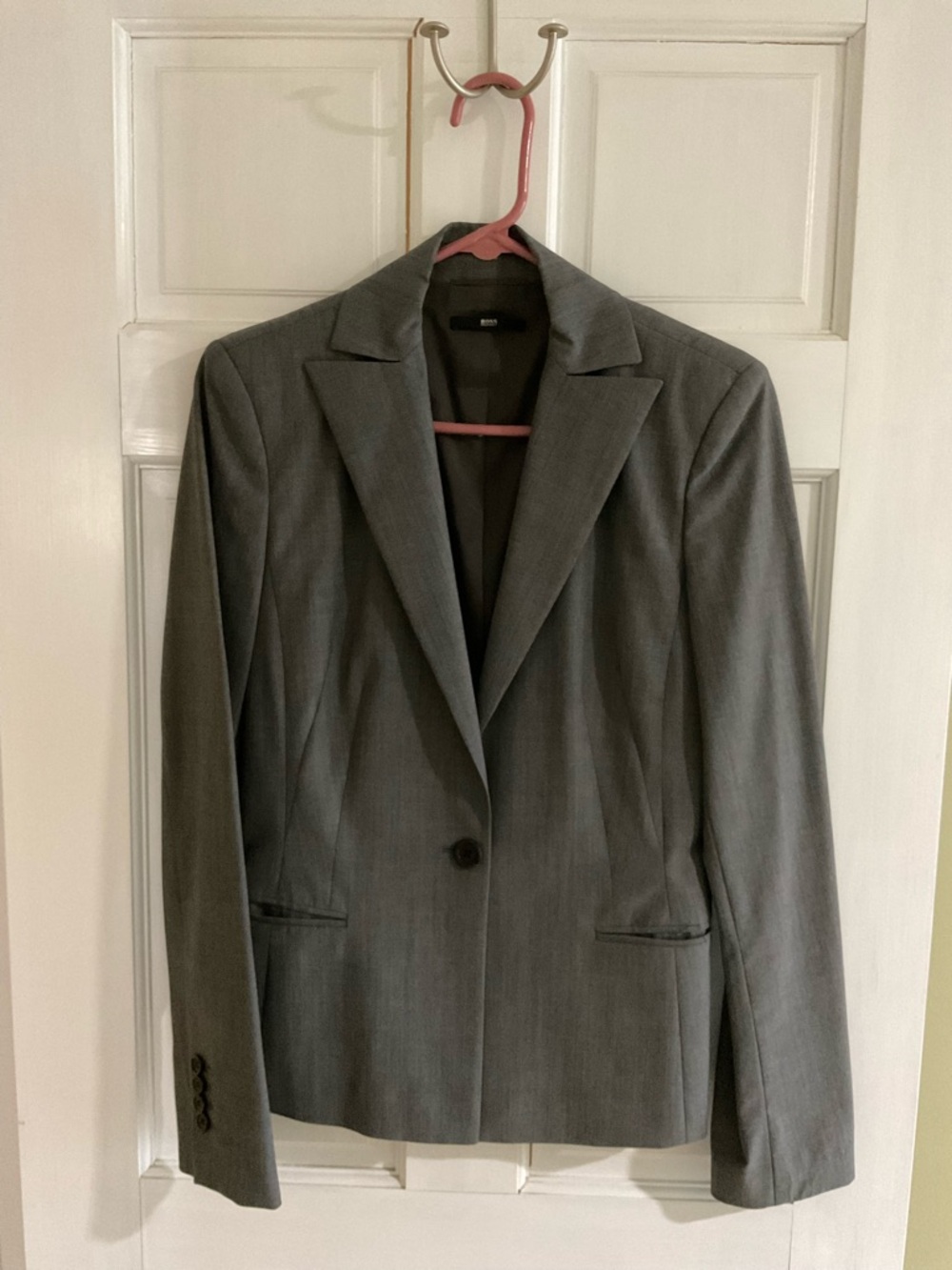 Hugo Boss Gray Tailored Blazer